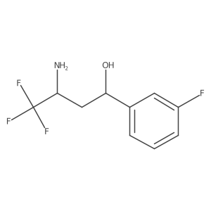 3-Amino-4,4,4-trifluoro-1-(3-fluorophenyl)butan-1-ol Structure