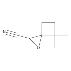 4,4-Dimethyl-1-oxaspiro[2.3]hexane-2-carbonitrile结构式