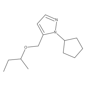 5-(sec-butoxymethyl)-1-cyclopentyl-1H-pyrazole Structure