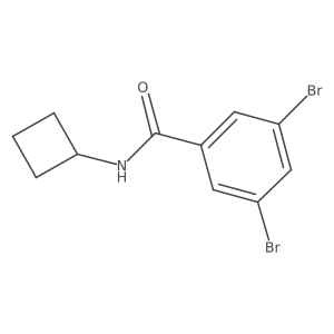 3,5-Dibromo-N-cyclobutylbenzamide结构式