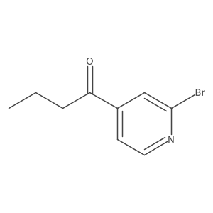 1-(2-Bromo-4-pyridinyl)-1-butanone Structure
