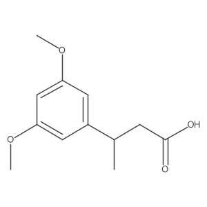 3-(3,5-Dimethoxyphenyl)butanoic acid Structure