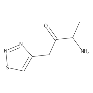 3-Amino-1-(1,2,3-thiadiazol-4-yl)butan-2-one Structure
