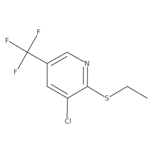 3-Chloro-2-(ethylsulfanyl)-5-(trifluoromethyl)pyridine Structure