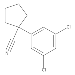 1-(3,5-Dichlorophenyl)cyclopentanecarbonitrile Structure