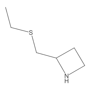 2-[(Ethylsulfanyl)methyl]azetidine结构式