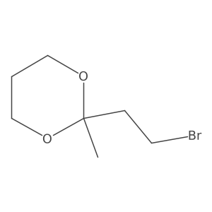 2-(2-Bromoethyl)-2-methyl-1,3-dioxane结构式