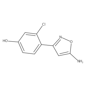 4-(5-Amino-1,2-oxazol-3-yl)-3-chlorophenol结构式