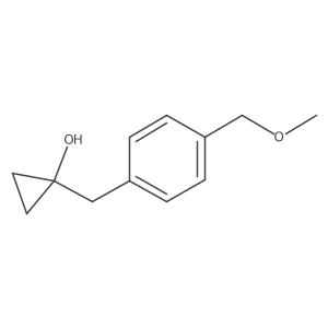 1-{[4-(Methoxymethyl)phenyl]methyl}cyclopropan-1-ol结构式