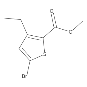 Methyl 5-bromo-3-ethyl-2-thiophenecarboxylate Structure