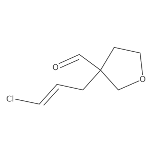 3-(3-Chloroprop-2-en-1-yl)oxolane-3-carbaldehyde Structure