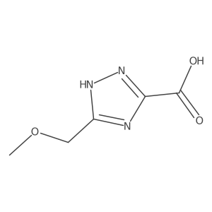5-(Methoxymethyl)-1H-1,2,4-triazole-3-carboxylic acid结构式