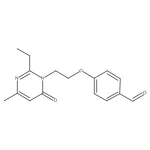 4-[2-[2-Ethyl-4-methyl-6-oxo-1,6-dihydro-1-pyrimidinyl]ethoxy]benzaldehyde Structure