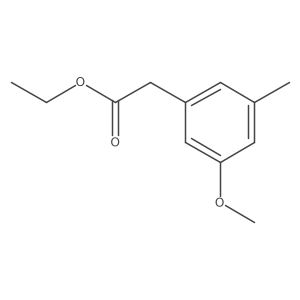 Ethyl 3-methoxy-5-methylphenylacetate结构式