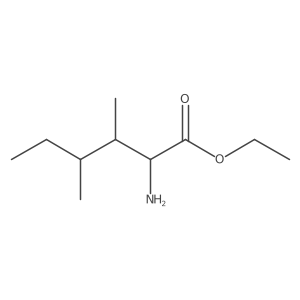 Ethyl 2-amino-3,4-dimethylhexanoate结构式