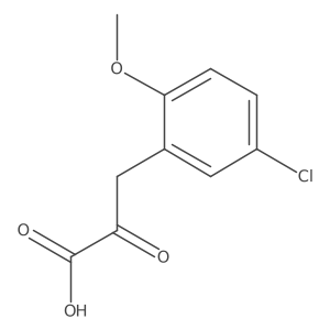 3-(5-Chloro-2-methoxyphenyl)-2-oxopropanoic acid结构式