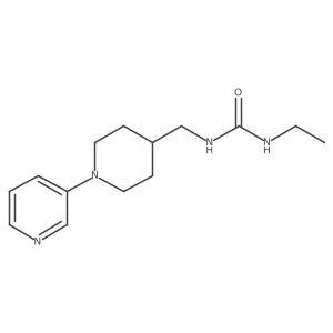 1-Ethyl-3-((1-(pyridin-3-yl)piperidin-4-yl)methyl)urea结构式