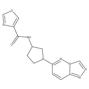 N-(1-([1,2,4]triazolo[4,3-b]pyridazin-6-yl)pyrrolidin-3-yl)thiazole-4-carboxamide Structure