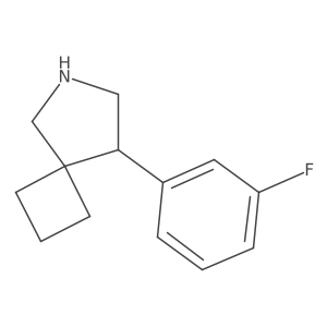 8-(3-Fluorophenyl)-6-azaspiro[3.4]octane结构式