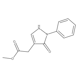 Methyl 2-(3-oxo-2-phenyl-2,3-dihydro-1H-pyrazol-4-yl)acetate结构式