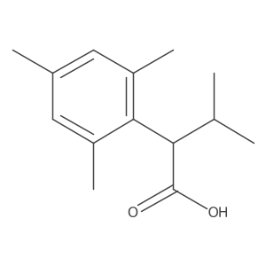 3-Methyl-2-(2,4,6-trimethylphenyl)butanoic acid Structure
