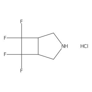 6,6,7,7-Tetrafluoro-3-azabicyclo[3.2.0]heptane hydrochloride结构式