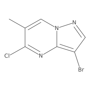 3-Bromo-5-chloro-6-methylpyrazolo[1,5-a]pyrimidine Structure