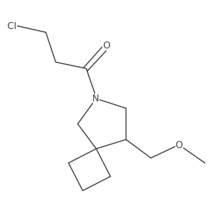 3-Chloro-1-(8-(methoxymethyl)-6-azaspiro[3.4]octan-6-yl)propan-1-one结构式
