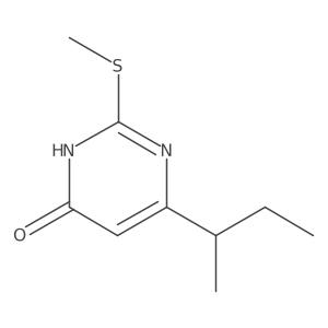 6-(sec-butyl)-2-(methylthio)pyrimidin-4(3H)-one结构式
