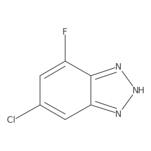 5-Chloro-7-fluoro-1H-benzo[D][1,2,3]triazole结构式