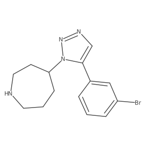 4-[5-(3-bromophenyl)-1H-1,2,3-triazol-1-yl]azepane结构式