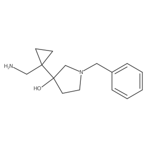 3-[1-(Aminomethyl)cyclopropyl]-1-benzylpyrrolidin-3-ol Structure