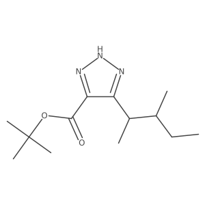 tert-butyl 5-(3-methylpentan-2-yl)-1H-1,2,3-triazole-4-carboxylate Structure
