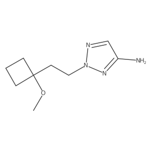 2-[2-(1-methoxycyclobutyl)ethyl]-2H-1,2,3-triazol-4-amine结构式