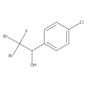 2,2-Dibromo-1-(4-chlorophenyl)-2-fluoroethan-1-ol Structure