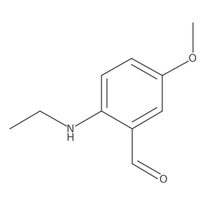 2-(Ethylamino)-5-methoxybenzaldehyde Structure