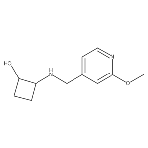trans-2-{[(2-Methoxypyridin-4-yl)methyl]amino}cyclobutan-1-ol Structure