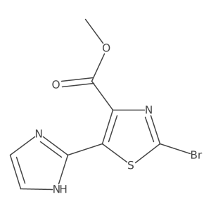 methyl 2-bromo-5-(1H-imidazol-2-yl)-1,3-thiazole-4-carboxylate Structure