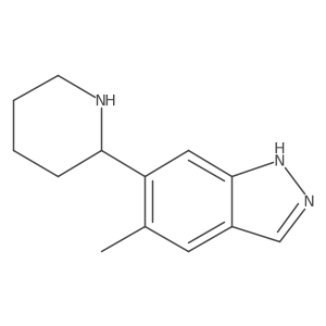 5-methyl-6-(piperidin-2-yl)-1H-indazole Structure