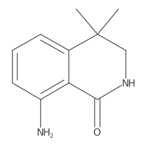 8-amino-4,4-dimethyl-3,4-dihydro-2H-isoquinolin-1-one Structure