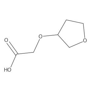2-[(3R)-Oxolan-3-yl]oxyacetic acid结构式