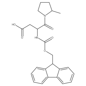 3-({[(9H-fluoren-9-yl)methoxy]carbonyl}amino)-4-(2-methylpyrrolidin-1-yl)-4-oxobutanoic acid Structure