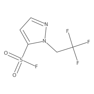 1-(2,2,2-trifluoroethyl)-1H-pyrazole-5-sulfonyl fluoride结构式