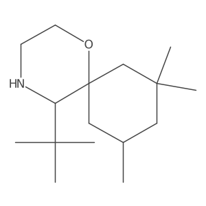 5-Tert-butyl-8,8,10-trimethyl-1-oxa-4-azaspiro[5.5]undecane Structure