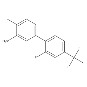 5-[2-Fluoro-4-(trifluoromethyl)phenyl]-2-methylaniline结构式
