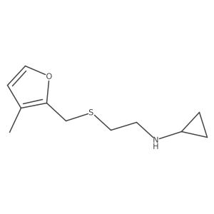 N-(2-{[(3-methylfuran-2-yl)methyl]sulfanyl}ethyl)cyclopropanamine Structure