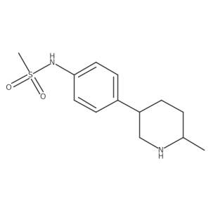 N-[4-(6-methylpiperidin-3-yl)phenyl]methanesulfonamide Structure