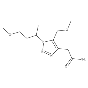 2-[1-(4-methoxybutan-2-yl)-5-(methoxymethyl)-1H-1,2,3-triazol-4-yl]acetamide Structure