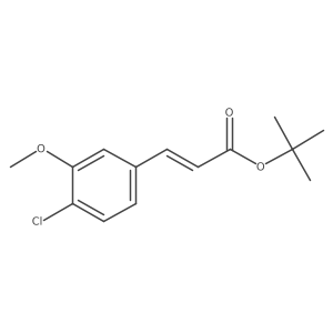 tert-butyl (2E)-3-(4-chloro-3-methoxyphenyl)prop-2-enoate Structure