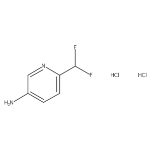 6-(Difluoromethyl)pyridin-3-amine dihydrochloride结构式